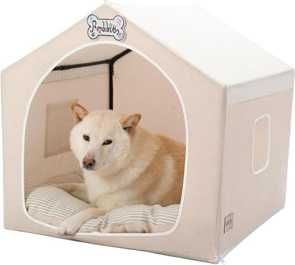 Indoor Dog House Tent Bed Soft Washable Foldable Cave For Small and Medium Dogs
