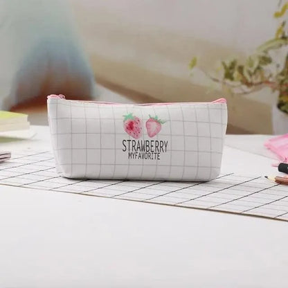 Elegant Small Fresh Print Stationery Portable Stylish Simple Pencil Case Cool Case For Students Office School Pouch
