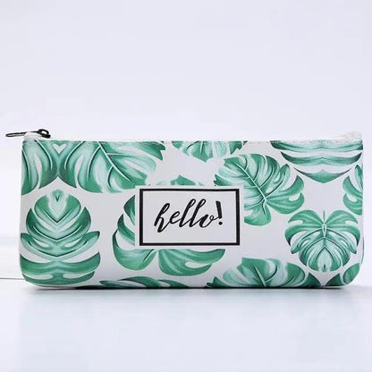 Elegant Small Fresh Print Stationery Portable Stylish Simple Pencil Case Cool Case For Students Office School Pouch
