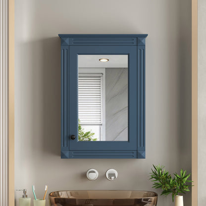20" Wall Mounted Bathroom Storage Cabinet with Mirror