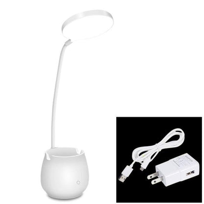 Flexible Led Table Lamps with Usb Touch Dimmable LED Stand Desk Light Reading Lamp Modern Flexible Study Lamp with Pen Holder Decorative Table Lamp Cute Study Lamps for Bedroom Décor