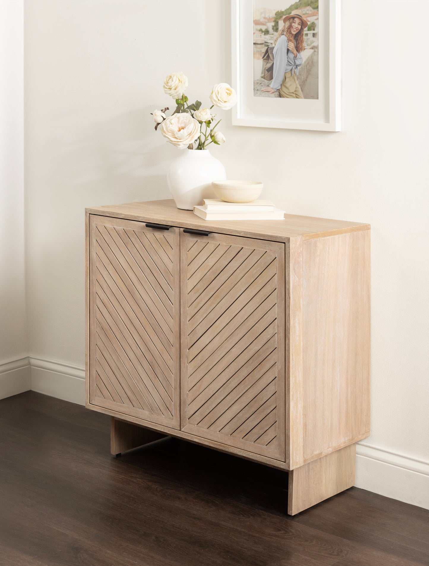 Mezzeta Wood Floor Storage Cabinet