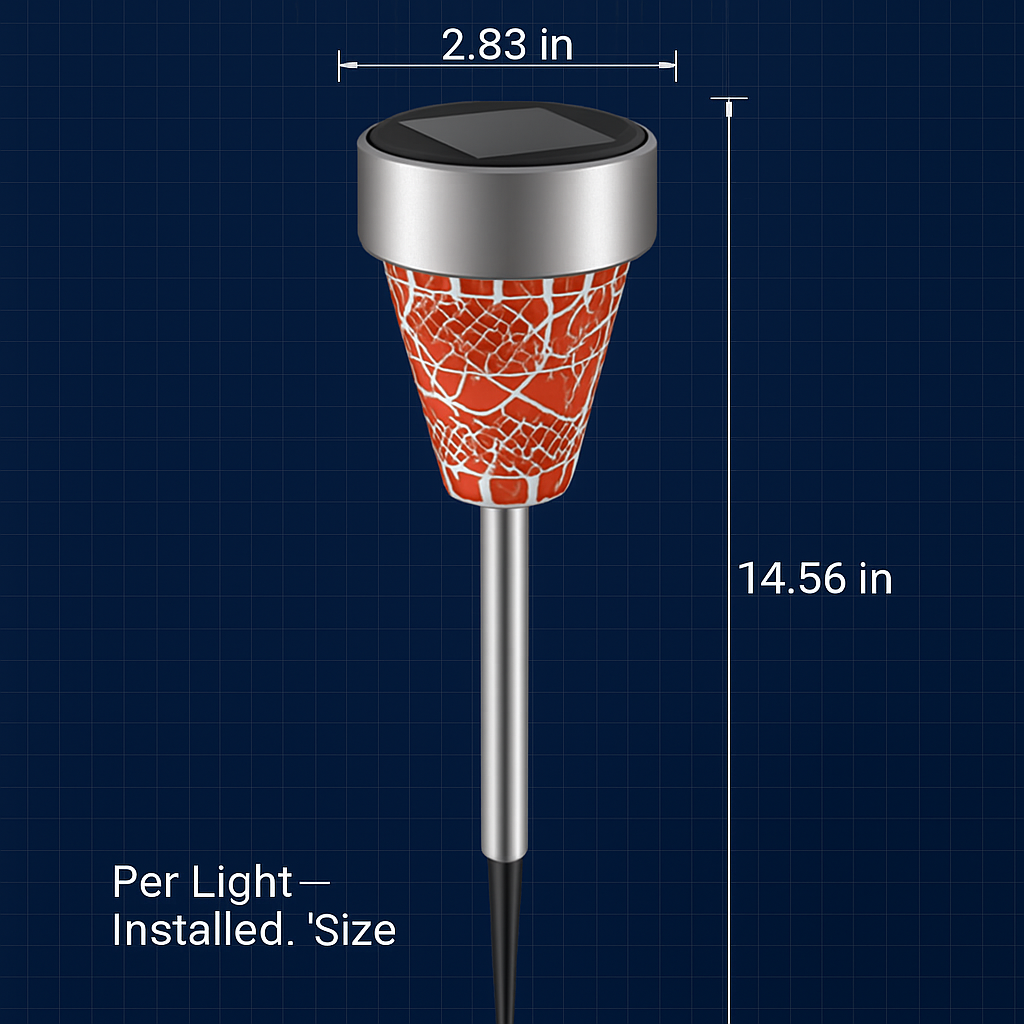 Solar Garden Pathway Lights Outdoor for Yard