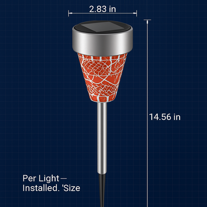 Solar Garden Pathway Lights Outdoor for Yard