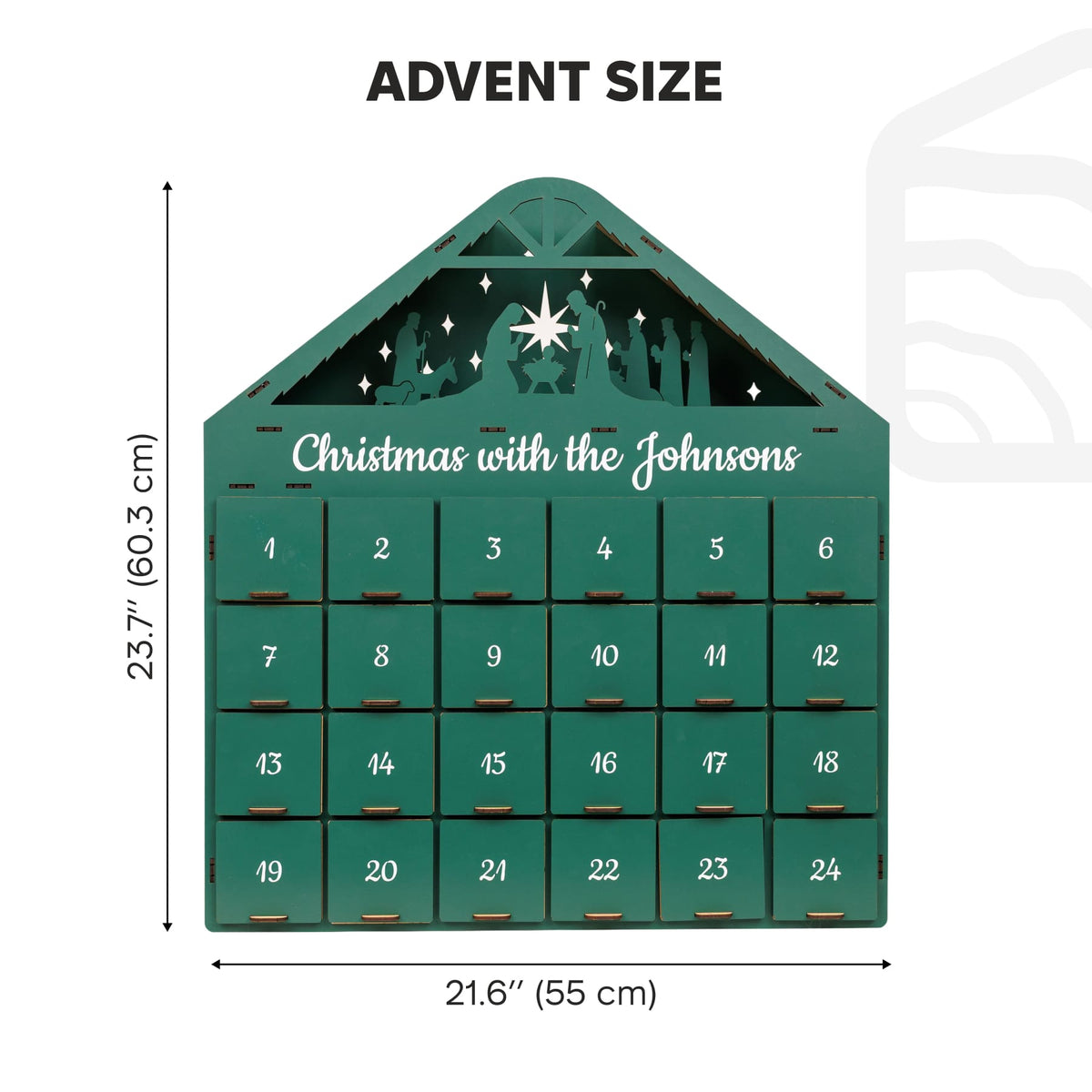 Christmas Advent Calendar - Green (B2B)