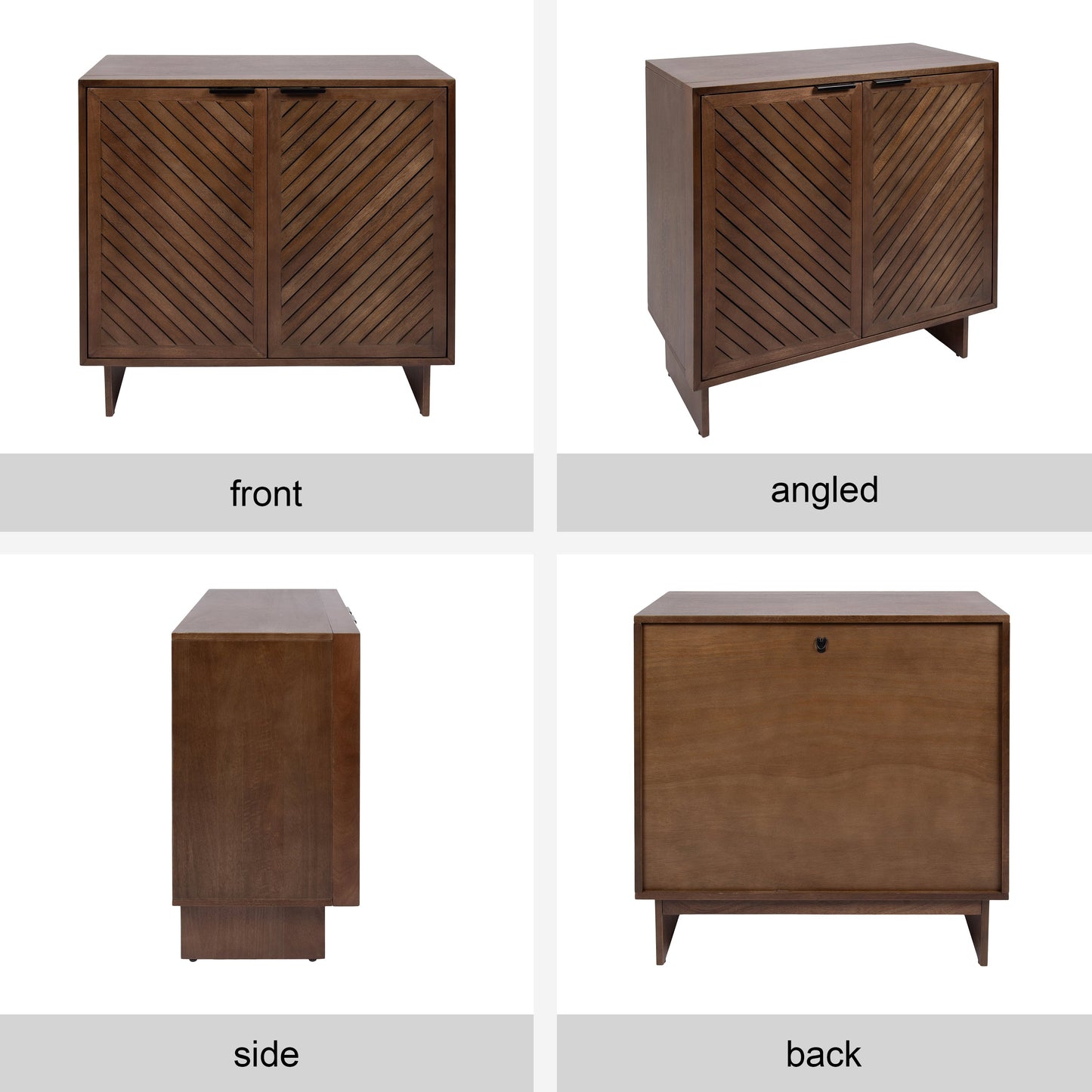 Mezzeta Wood Floor Storage Cabinet