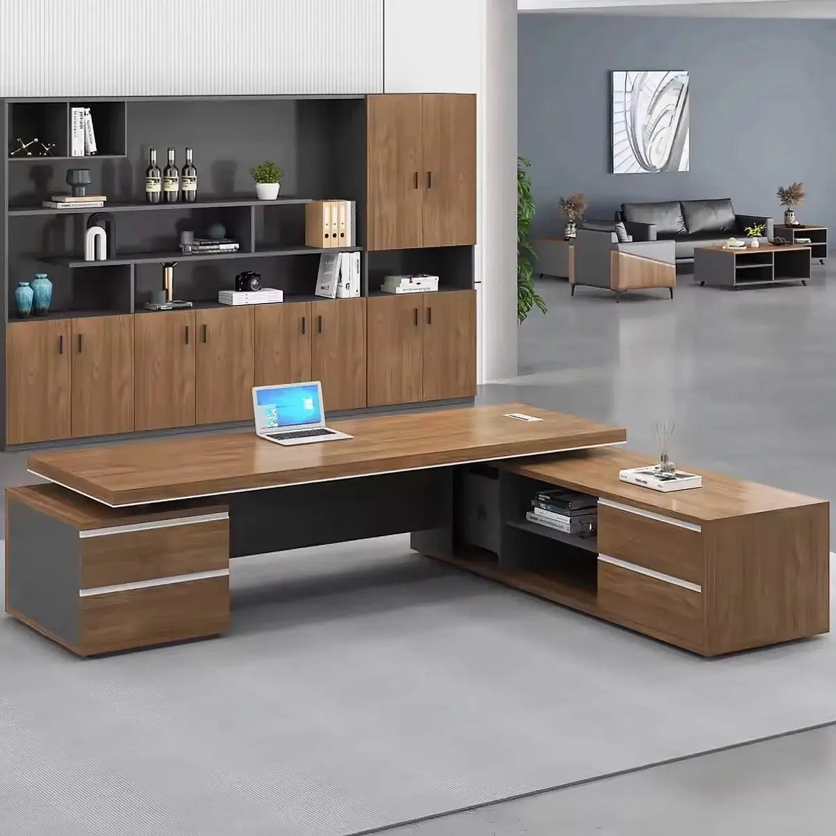 Hewson · Modern L-Shaped Executive Desk
