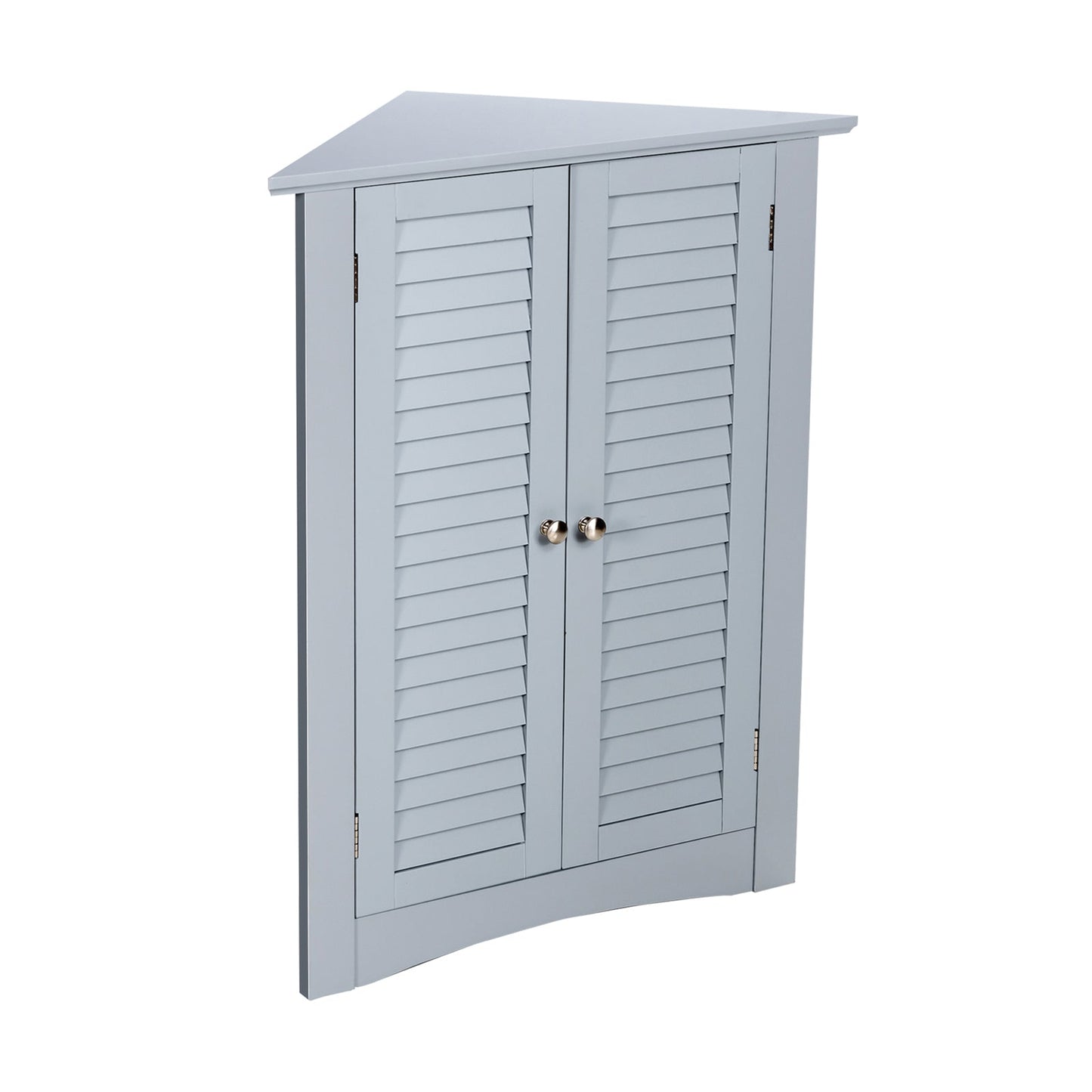 Bathroom Corner Storage Freestanding Floor Cabinet with Shutter Door