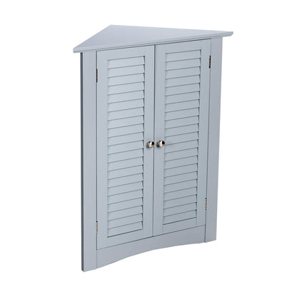 Bathroom Corner Storage Freestanding Floor Cabinet with Shutter Door