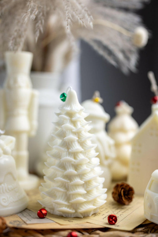 Unique Christmas Tree Candle – Handmade Festive Soy Candle for Holiday Decor & Christmas Gifts