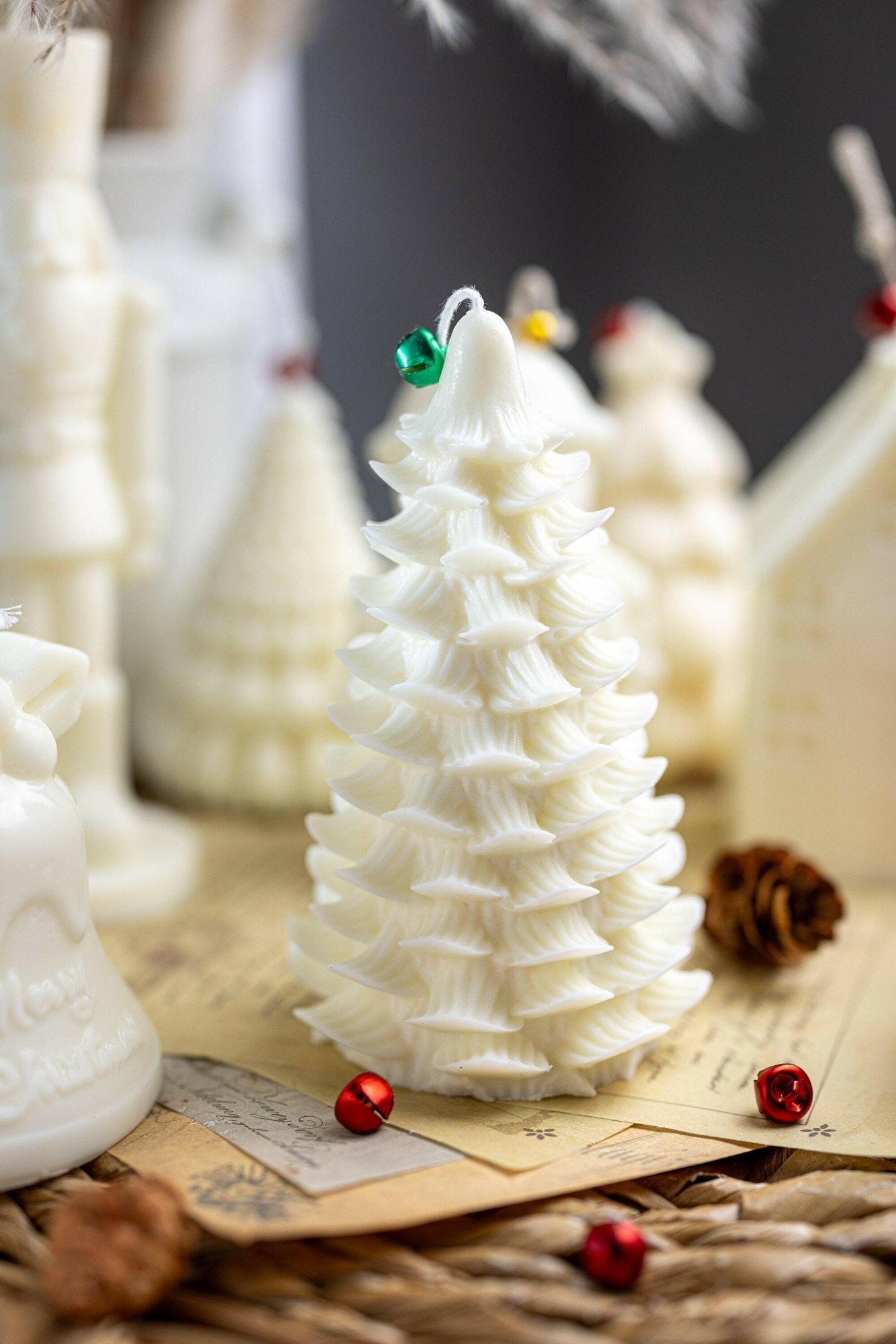 Unique Christmas Tree Candle – Handmade Festive Soy Candle for Holiday Decor & Christmas Gifts