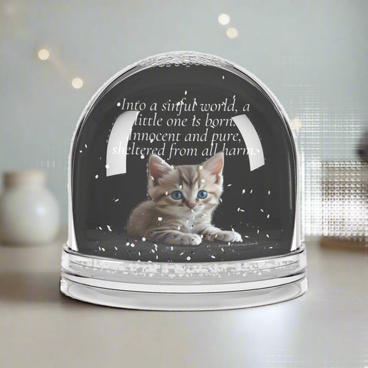 Into a Sinful World Festive Snow Globe: Unique Holiday Decor