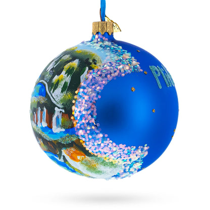 Plitvice Lakes National Park, Croatia Glass Ball Christmas Ornament