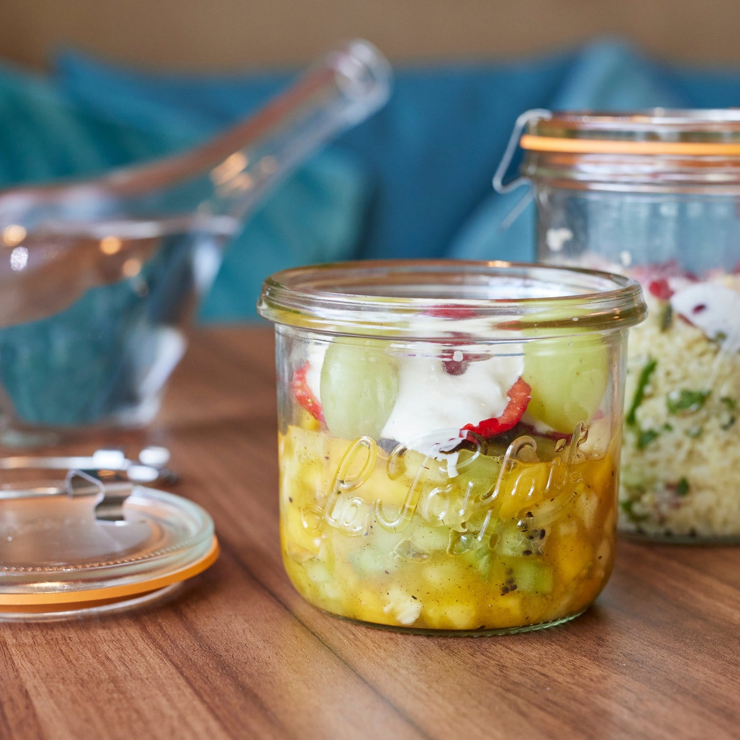 Le Parfait Bistrot, French Glass Jars with Airtight Clip Lids for Canning and Serving