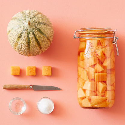 Le Parfait Super Jars, French Glass Canning Jars with Stainless Wire-Bail Clamp Lid