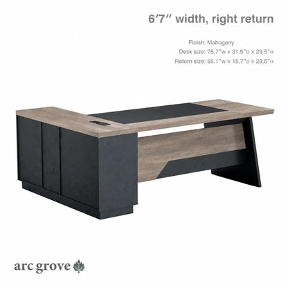 Linton · Modern L-Shaped Executive Desk