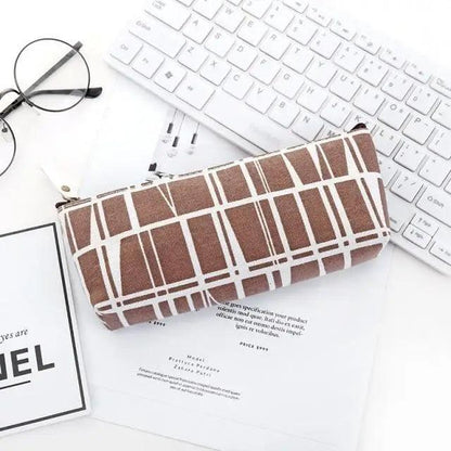 Modern Student Pencil Case Minimalist Simple Pen Bags Durable Zipper Pencil Cases For Office