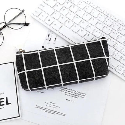 Modern Student Pencil Case Minimalist Simple Pen Bags Durable Zipper Pencil Cases For Office