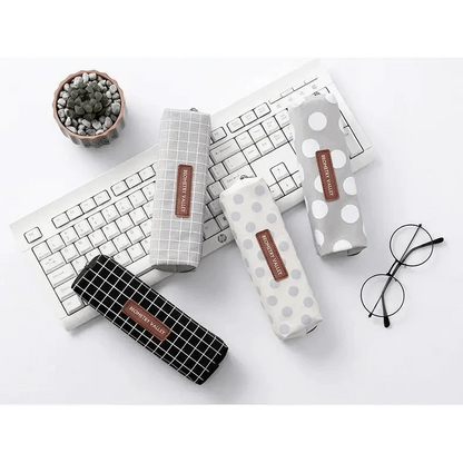 Modern Student Pencil Case Minimalist Simple Pen Bags Durable Zipper Pencil Cases For Office