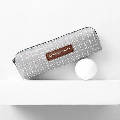 Modern Student Pencil Case Minimalist Simple Pen Bags Durable Zipper Pencil Cases For Office