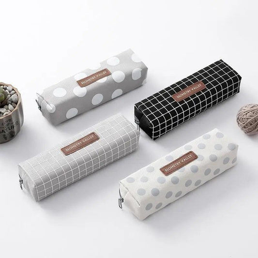 Modern Student Pencil Case Minimalist Simple Pen Bags Durable Zipper Pencil Cases For Office