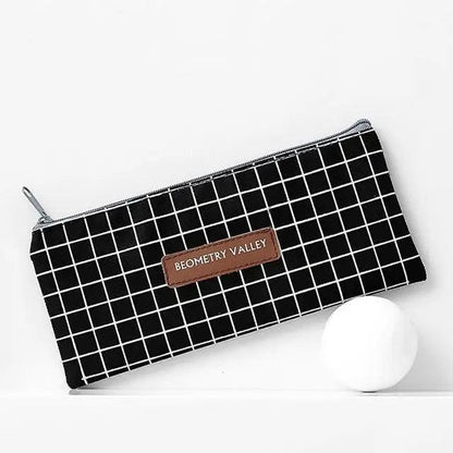 Modern Student Pencil Case Minimalist Simple Pen Bags Durable Zipper Pencil Cases For Office