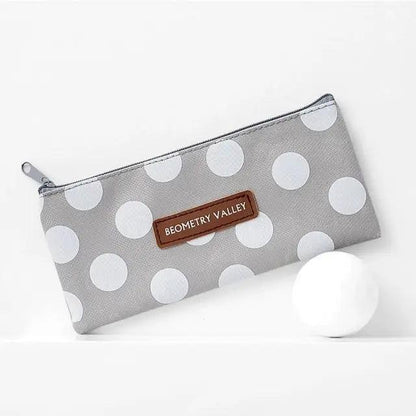 Office Simple Print Stationery Pencil Case Classic Design Pencil Pouch Simple Storage Bag