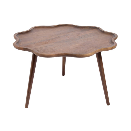 Alezar Scallop Wood Coffee Table