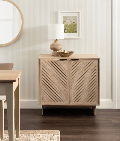Mezzeta Wood Floor Storage Cabinet