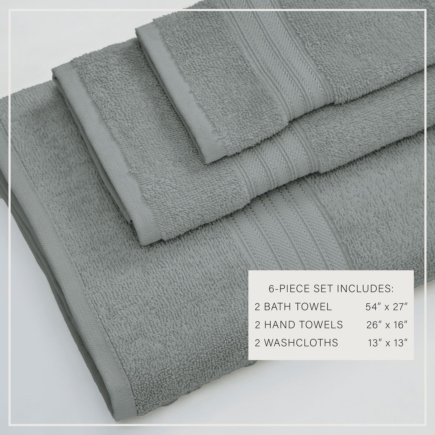 Cotton Terry Bath Towel Set - Cooper Collection