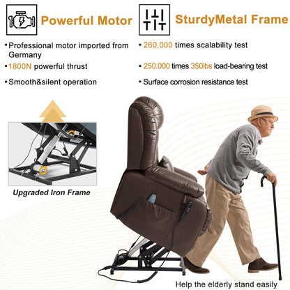 Power Lift Chair Recliner | Lay Flat | by Latitude Run