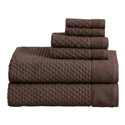 Cotton Diamond Waffle Weave Bath Towel Set - Grayson Collection