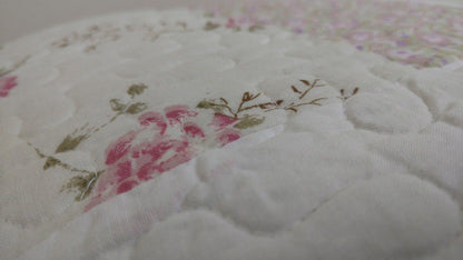 DaDa Bedding Cottage Floral Blossoming Patchwork Quilted Coverlet Bedspread Set (DXJ103112)