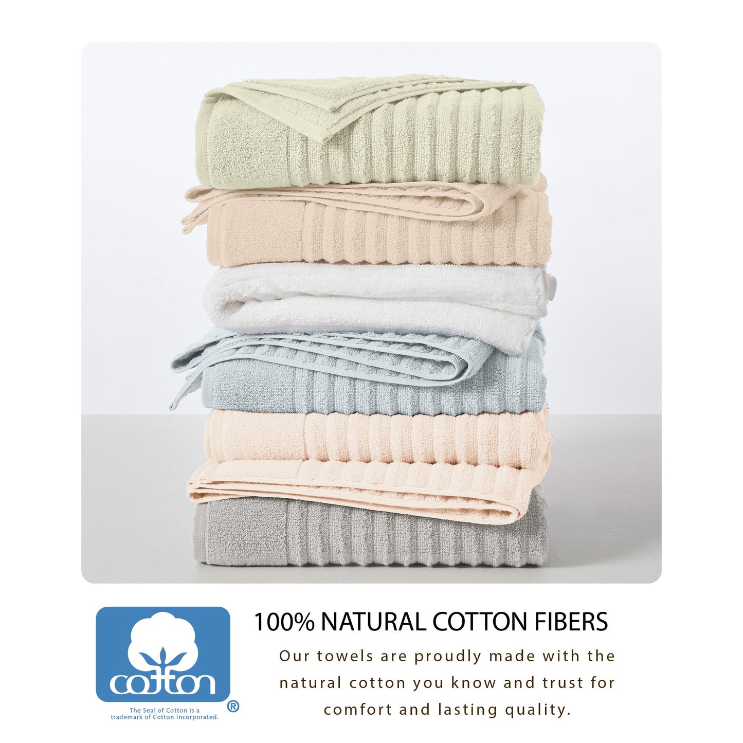 Luxury Combed Cotton Bath Towel Set - Karina Collection