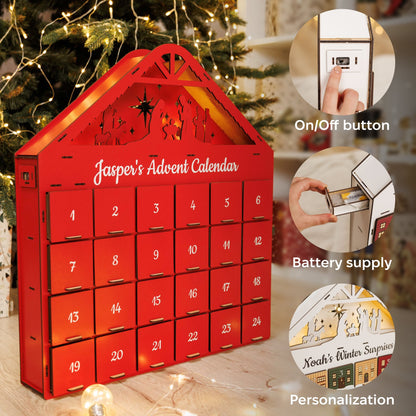 Christmas Advent Calendar - Red (B2B)