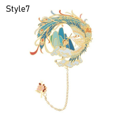 Retro Carving Brass Bookmark Tassel Pendant Book Clip Metal Pagination Mark Student Gift Stationery School Supply Metal Creative Bookmark Chinese Style Unique Vintage Series Gift For Reader Student