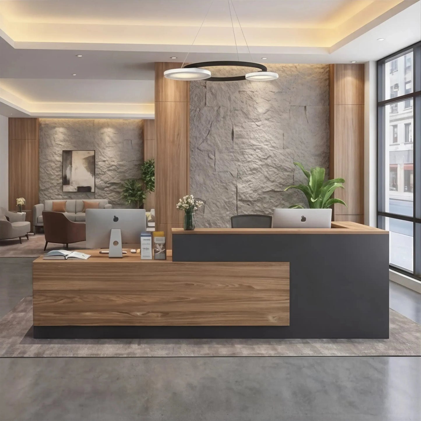 Ryvion · Front Lobby Desk