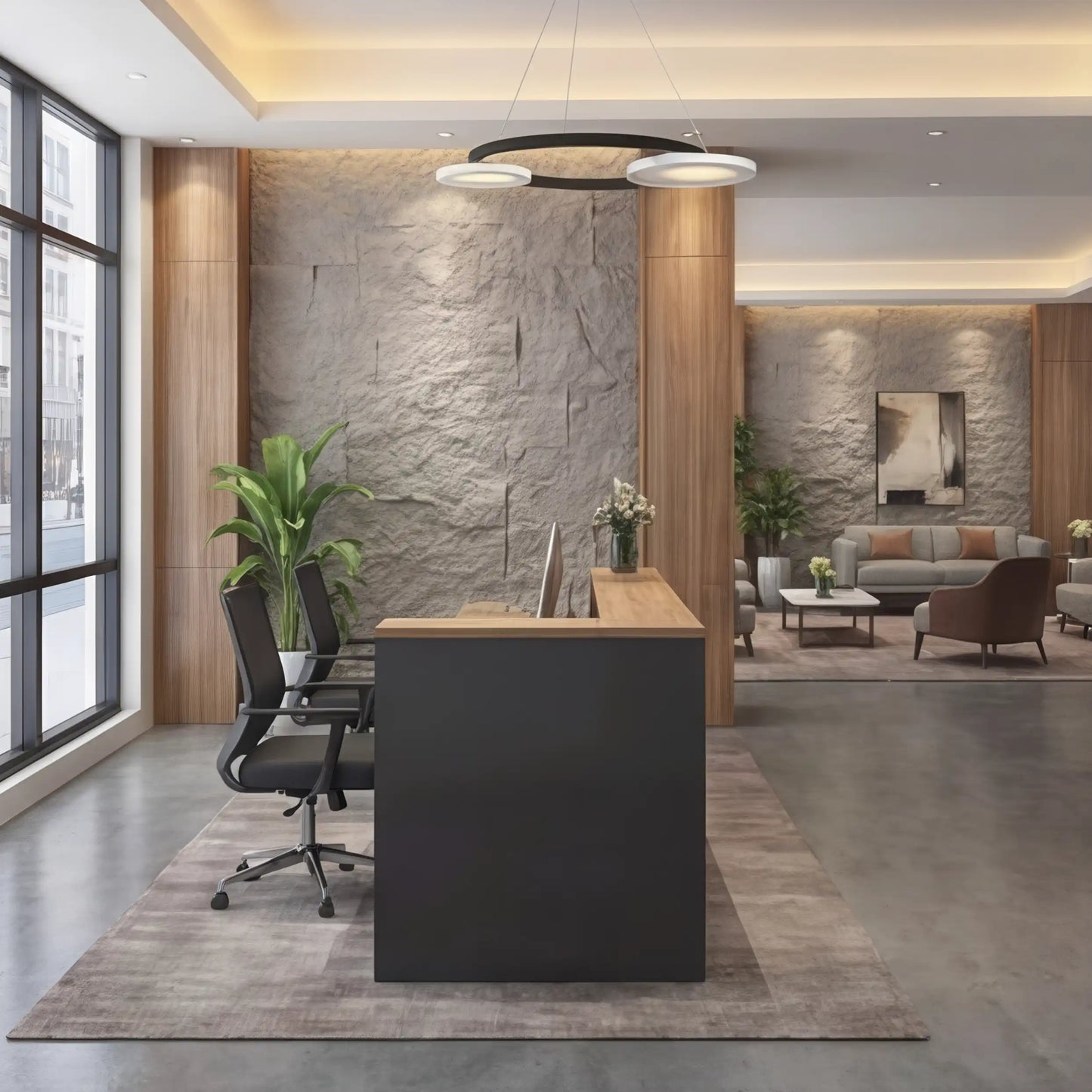 Ryvion · Front Lobby Desk