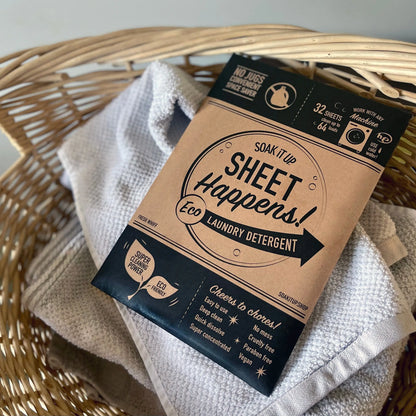 SHEET HAPPENS Eco Laundry Detergent Sheets 64 Loads