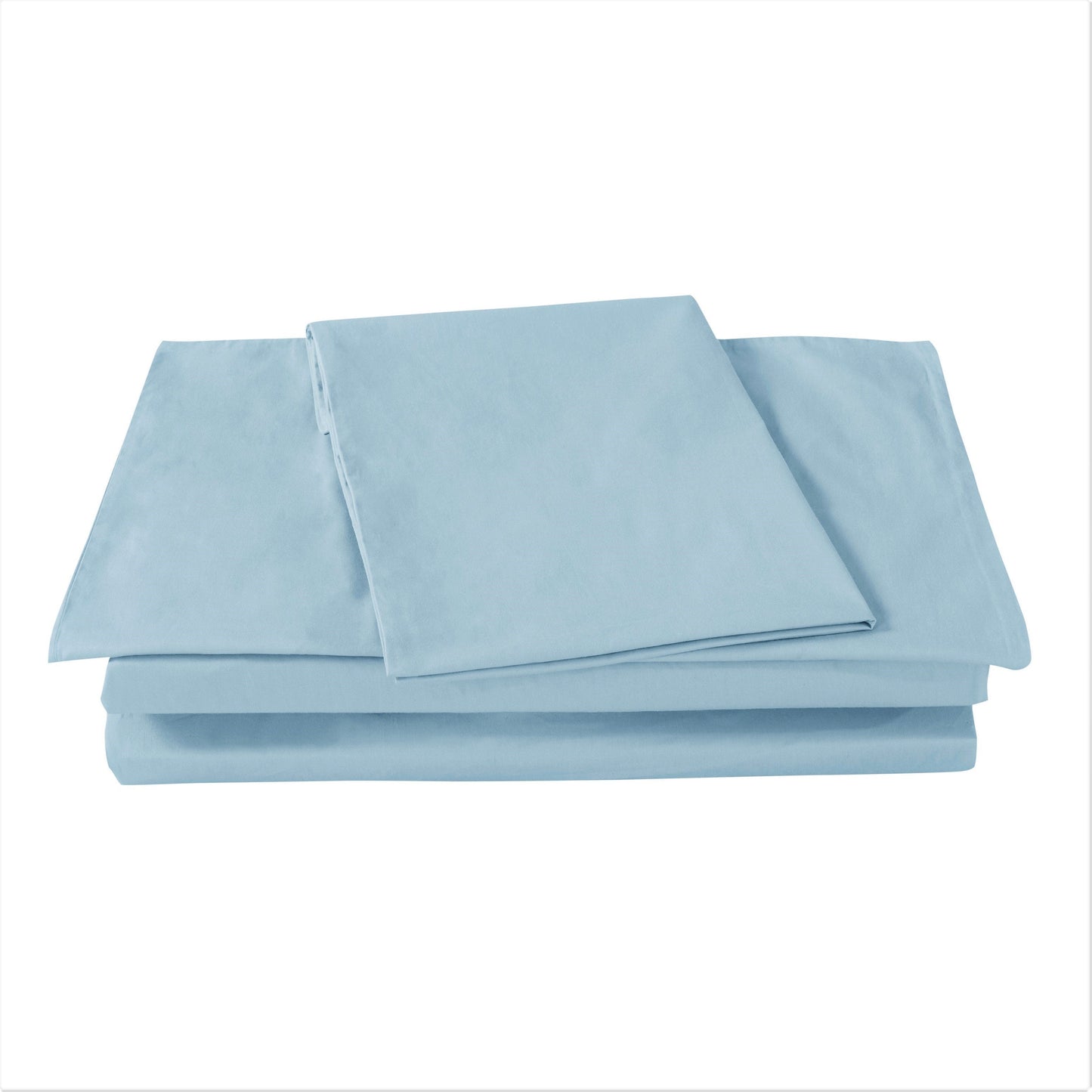 DaDa Bedding Seafoam Blue Cotton Fitted Sheet Set