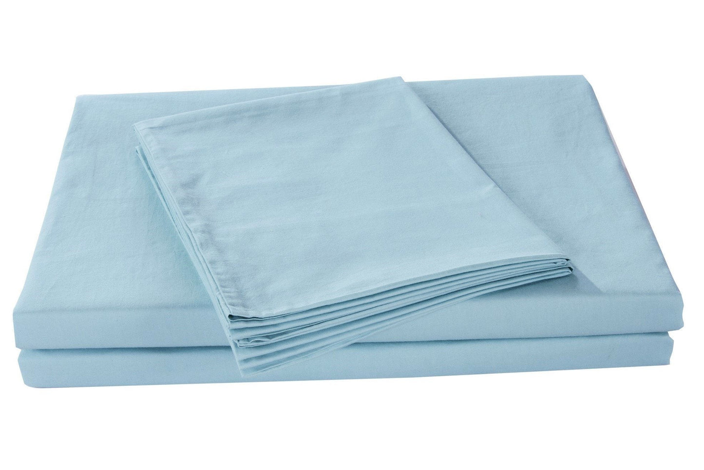 DaDa Bedding Seafoam Blue Cotton Fitted Sheet Set