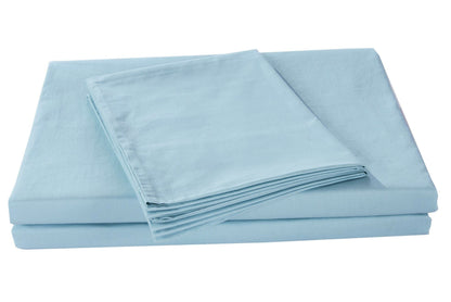 DaDa Bedding Seafoam Blue Cotton Fitted Sheet Set