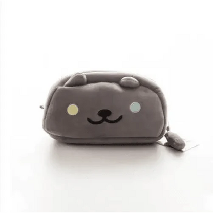 Simple Cartoon Pencil Pouch Design Soft Large Capacity Student Pencil Box Cute Pen Organizer