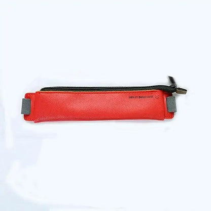 Slim Leather Unique Design Pencil Case Book Holder Pouch With Elastic Band For Notebook Fashion School Pen Case