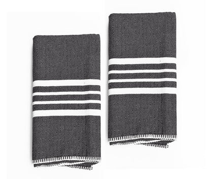 FARMHOUSE HAND TOWEL , WITHOUT FRINGES ( SET OF 2 )