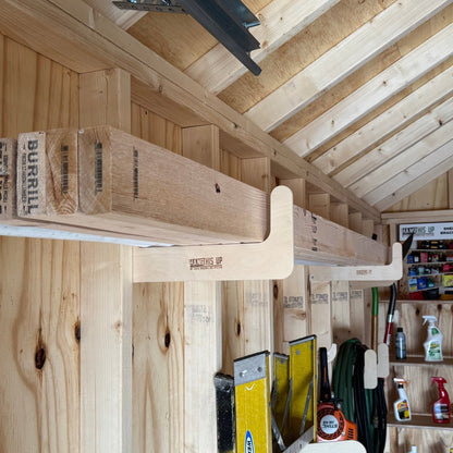 Stud Mounted Shed Storage Organizer