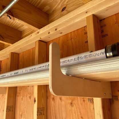 Stud Mounted Shed Storage Organizer