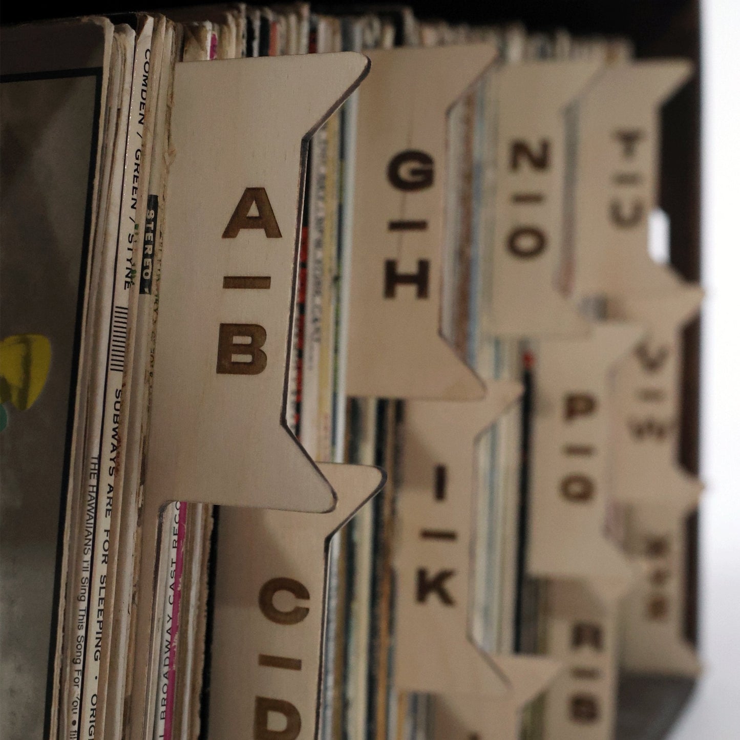 The Vinyl Record Dividers – Solid Wood Organizers