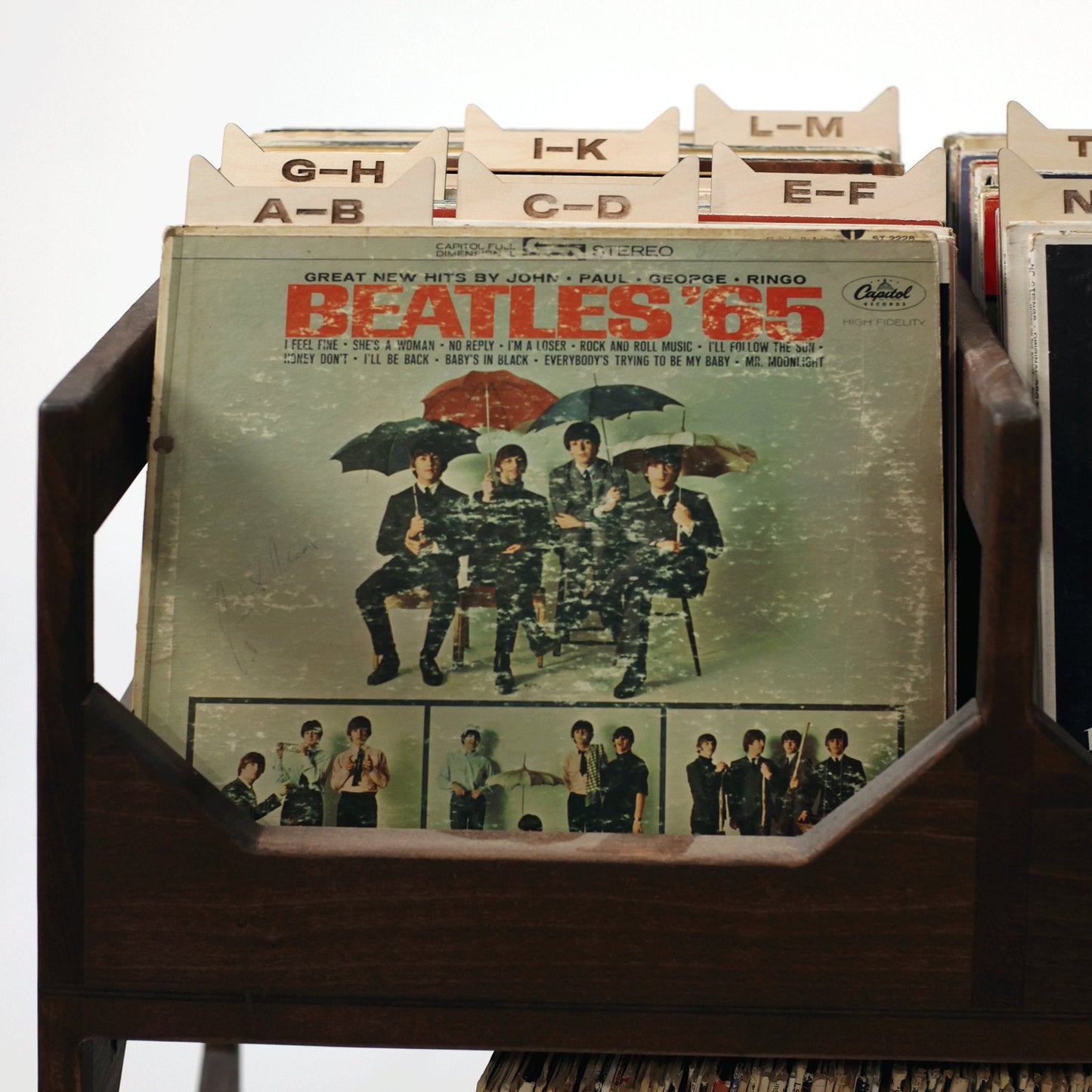 The Vinyl Record Dividers – Solid Wood Organizers