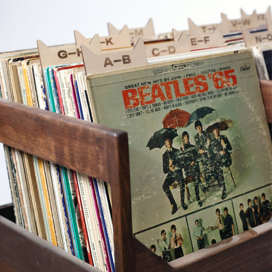 The Vinyl Record Dividers – Solid Wood Organizers
